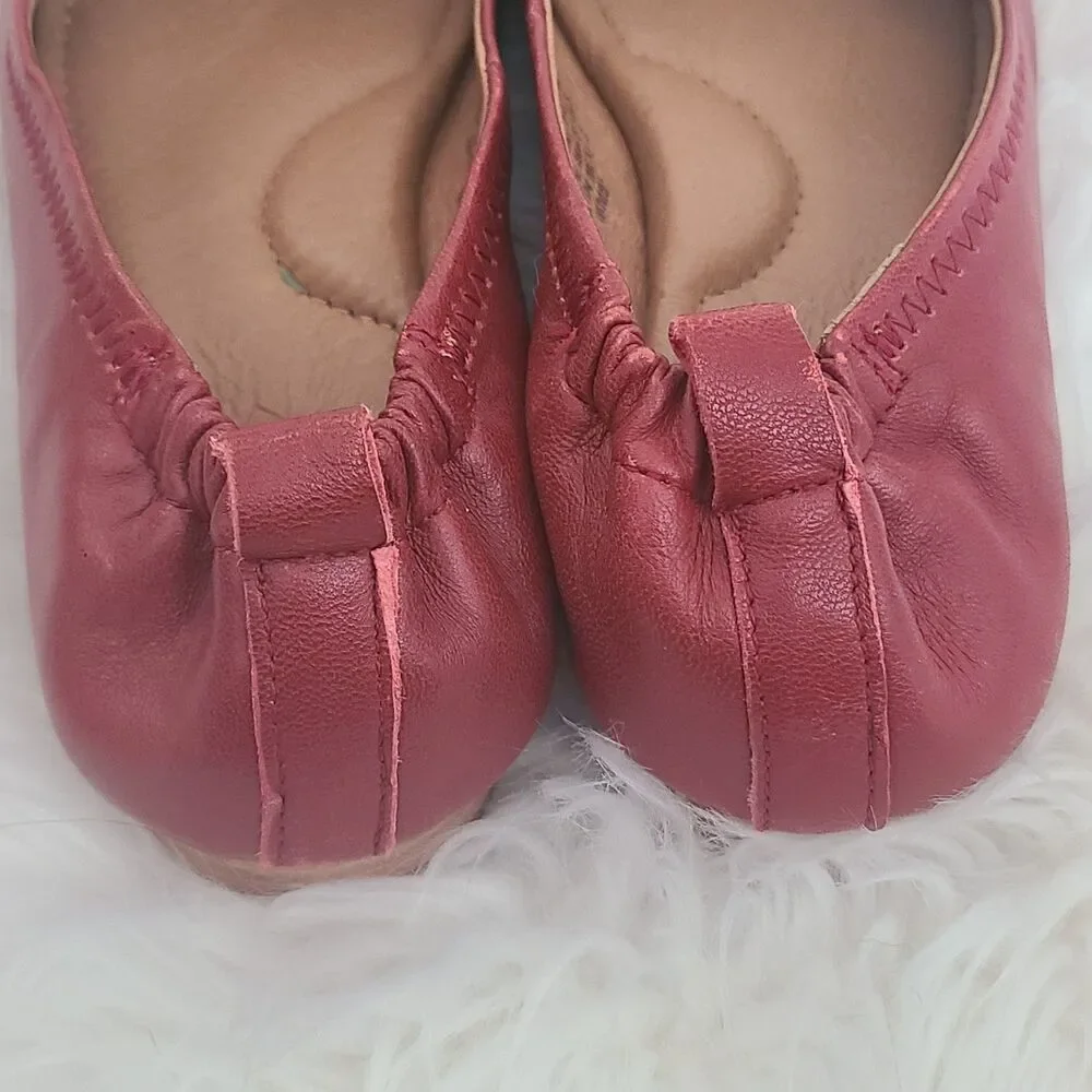 Women's Sofft Kenni Leather Ballet Flat Red Rogue Size 6